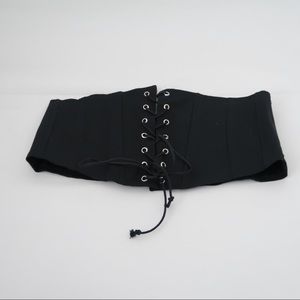 NWT - ZARA Black Corset Belt